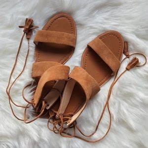Banana Republic Suede Wrap Sandals